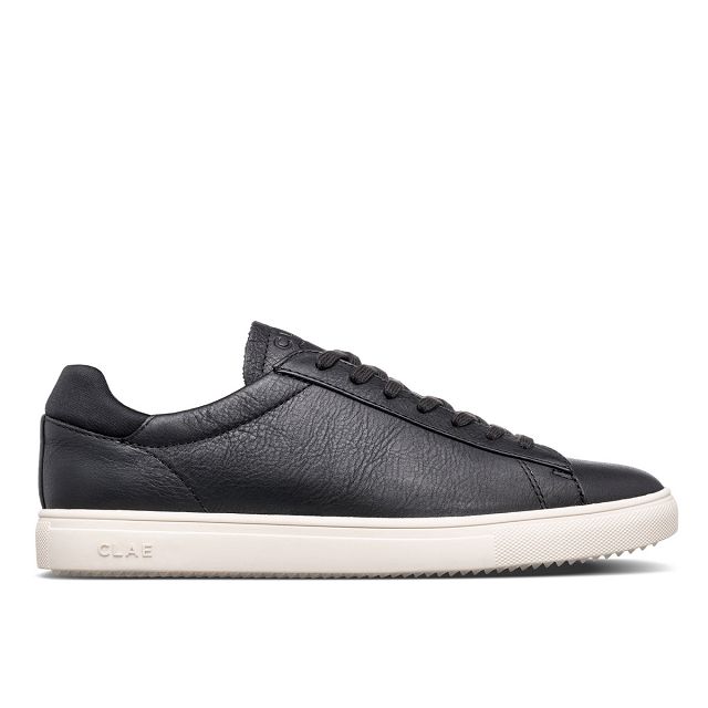 CLAE BRADLEY ESSENTIALS Shoes Womens USA804-U63 In Black Milled Tumbled Leather